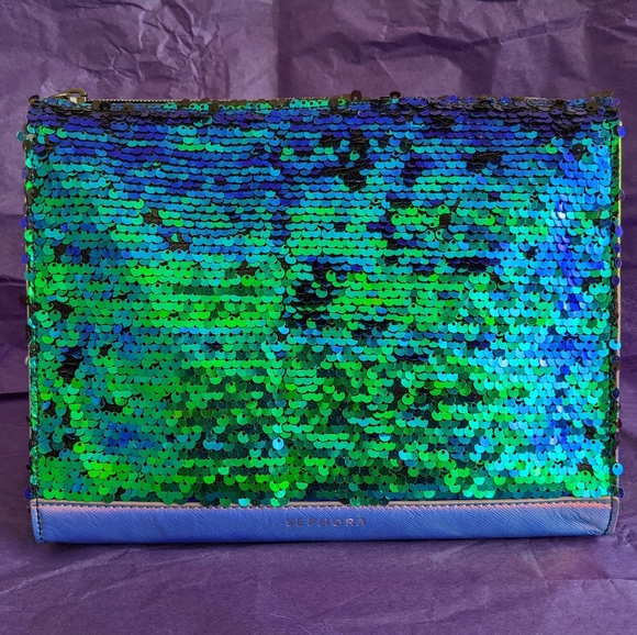 NWOT Sephora Sequin Cosmetic Bag - Picture 3 of 10